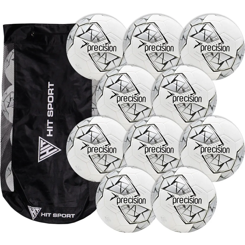Precision Fusion FIFA Basic Training Football | 10 Pack   Bag