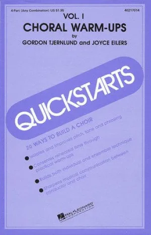 QUICKSTARTS CHORAL WARM UPS BK 1 SATB