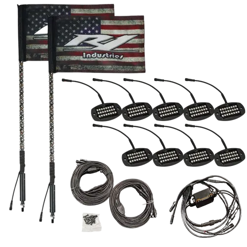 R1 WILDCAT EXTREME LED WHIP & ROCK LIGHT PARTY PACK