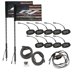 R1 WILDCAT EXTREME LED WHIP & ROCK LIGHT PARTY PACK
