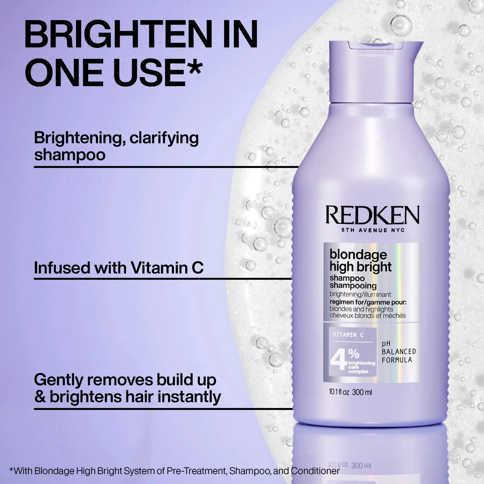 REDKEN - Blondage High Bright Shampoo 10.1 fl oz