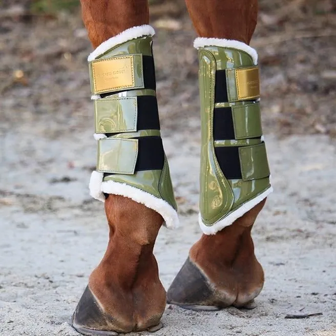 Retiring -  Amboise Brushing Dressage Boots Olive Green