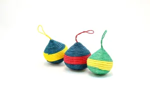 Rwandan Woven Ball Ornament