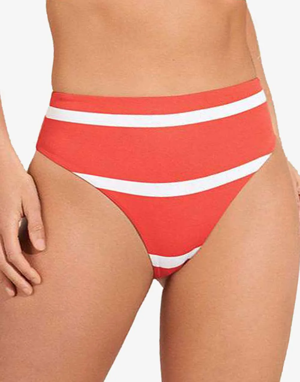 Sail Stripe Epica High Leg High Waist Bikini Bottom