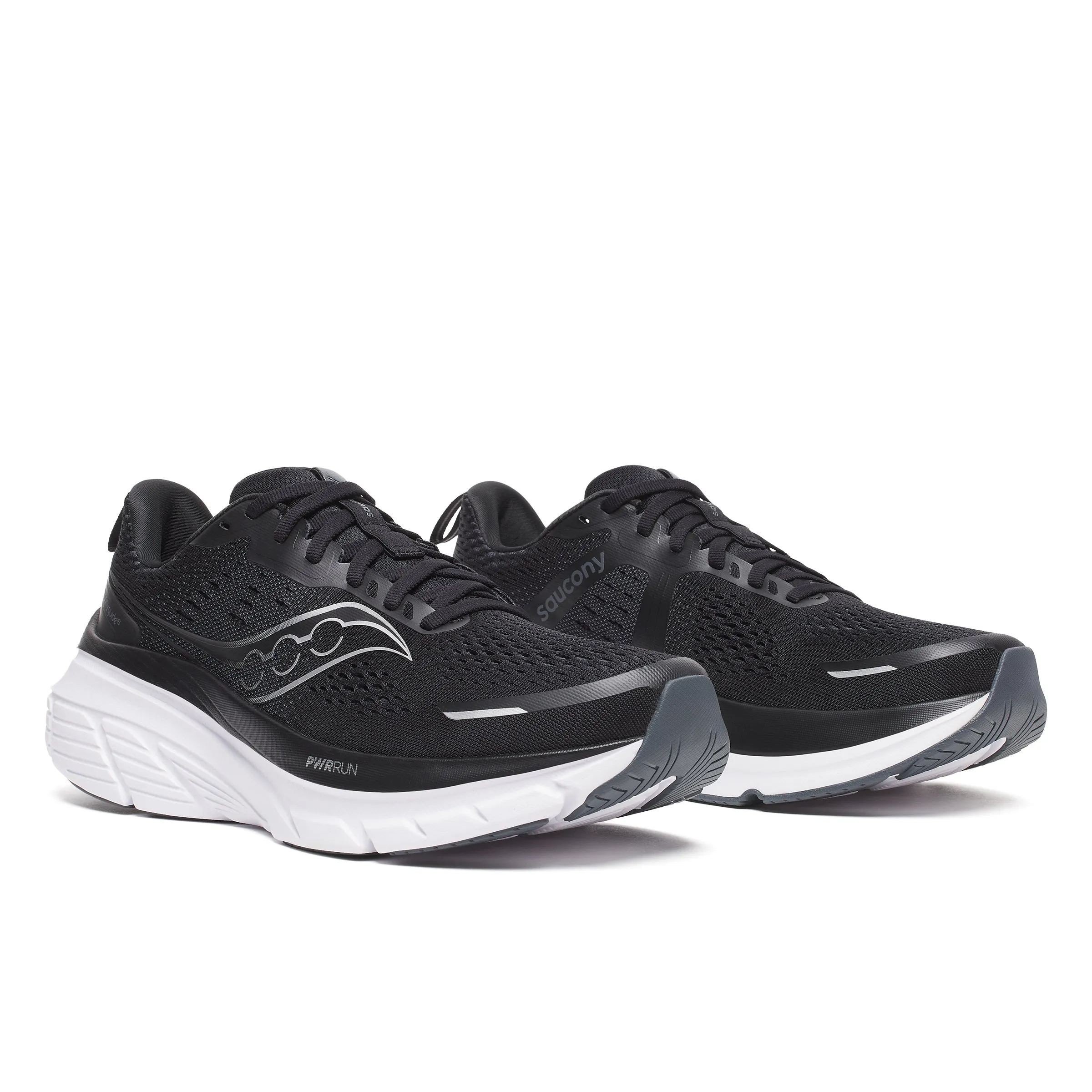Saucony Guide 18 Width (Men's) - Black/White