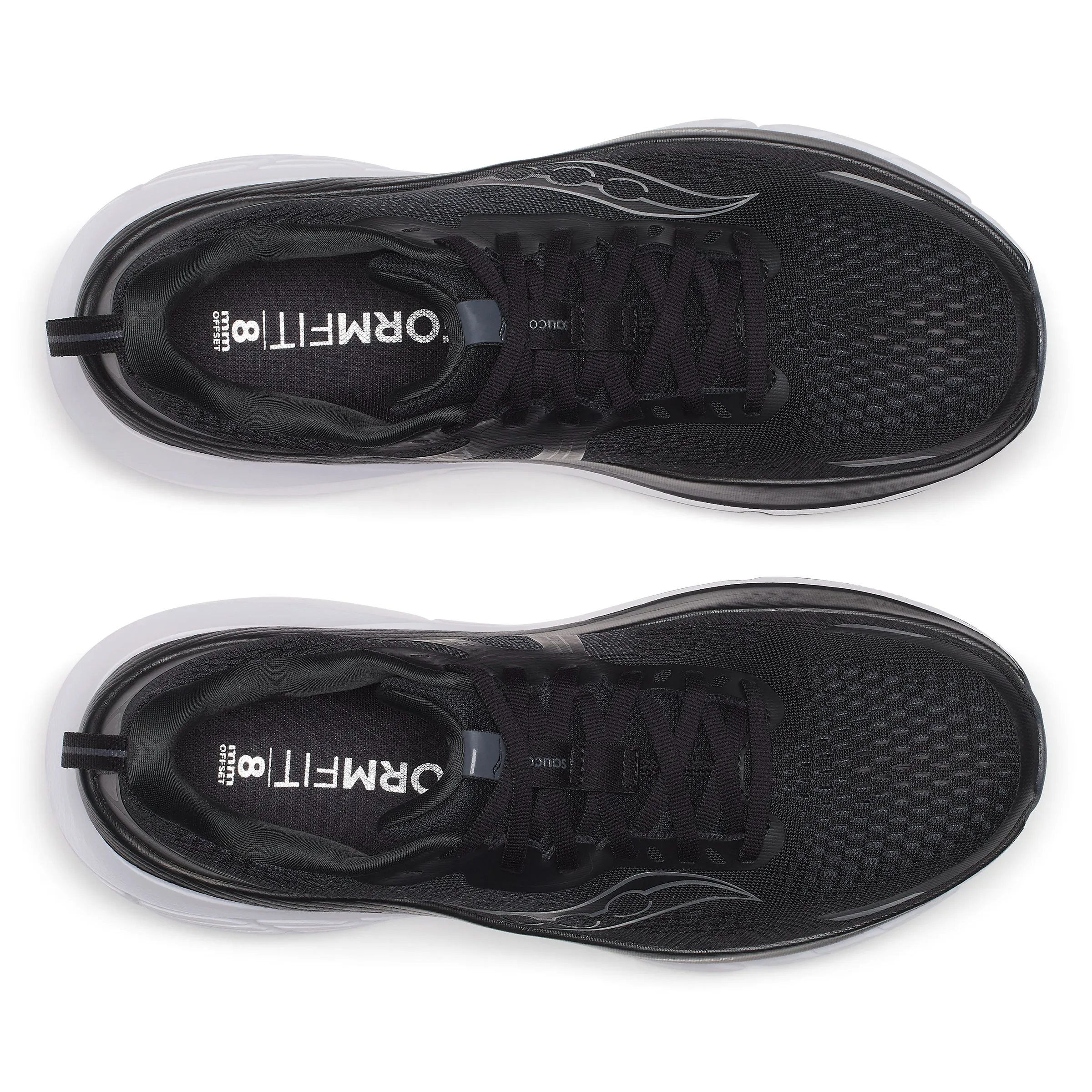 Saucony Guide 18 Width (Men's) - Black/White