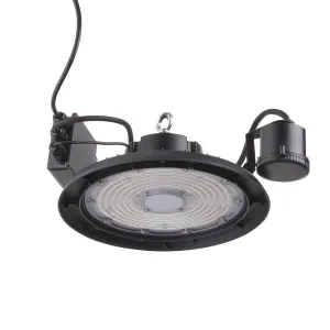 Saxby 110536 Helios Microwave Highbay 200W IP66 Matt black paint (SMD 2835) Cool White 4000K