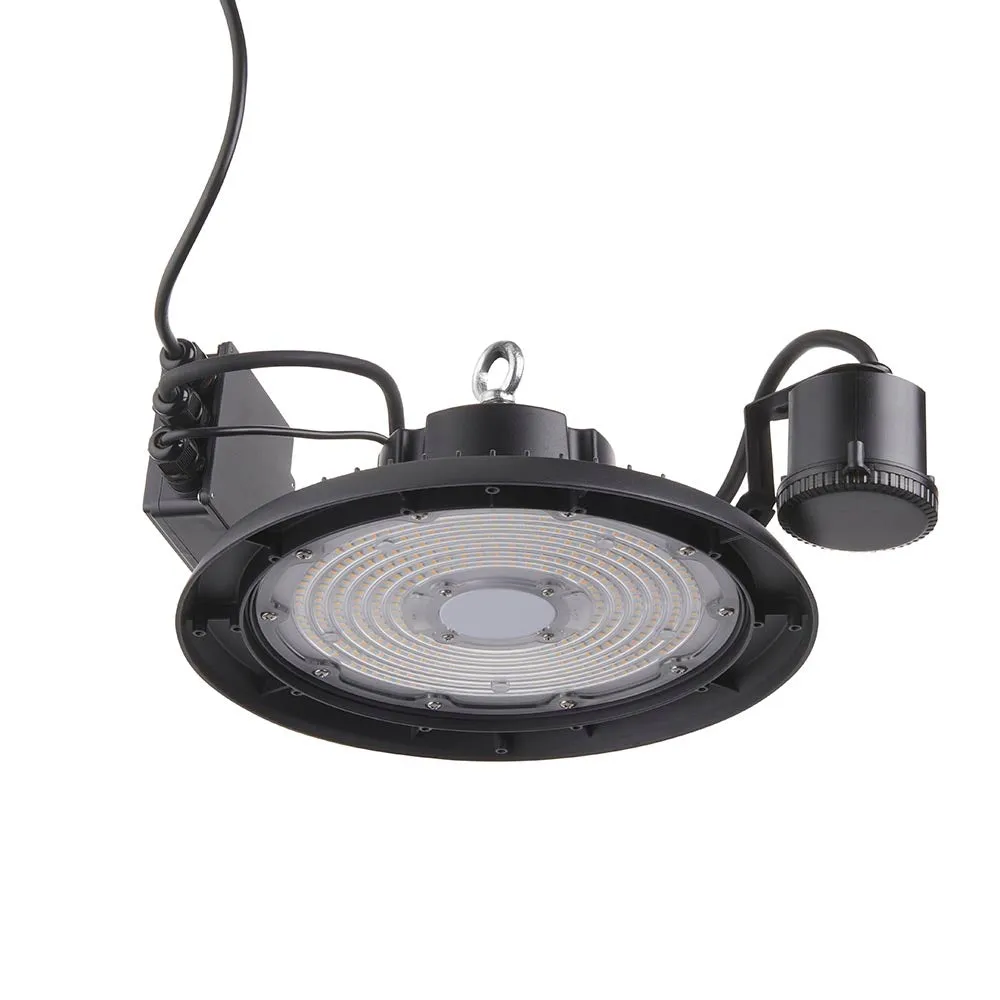 Saxby 110536 Helios Microwave Highbay 200W IP66 Matt black paint (SMD 2835) Cool White 4000K