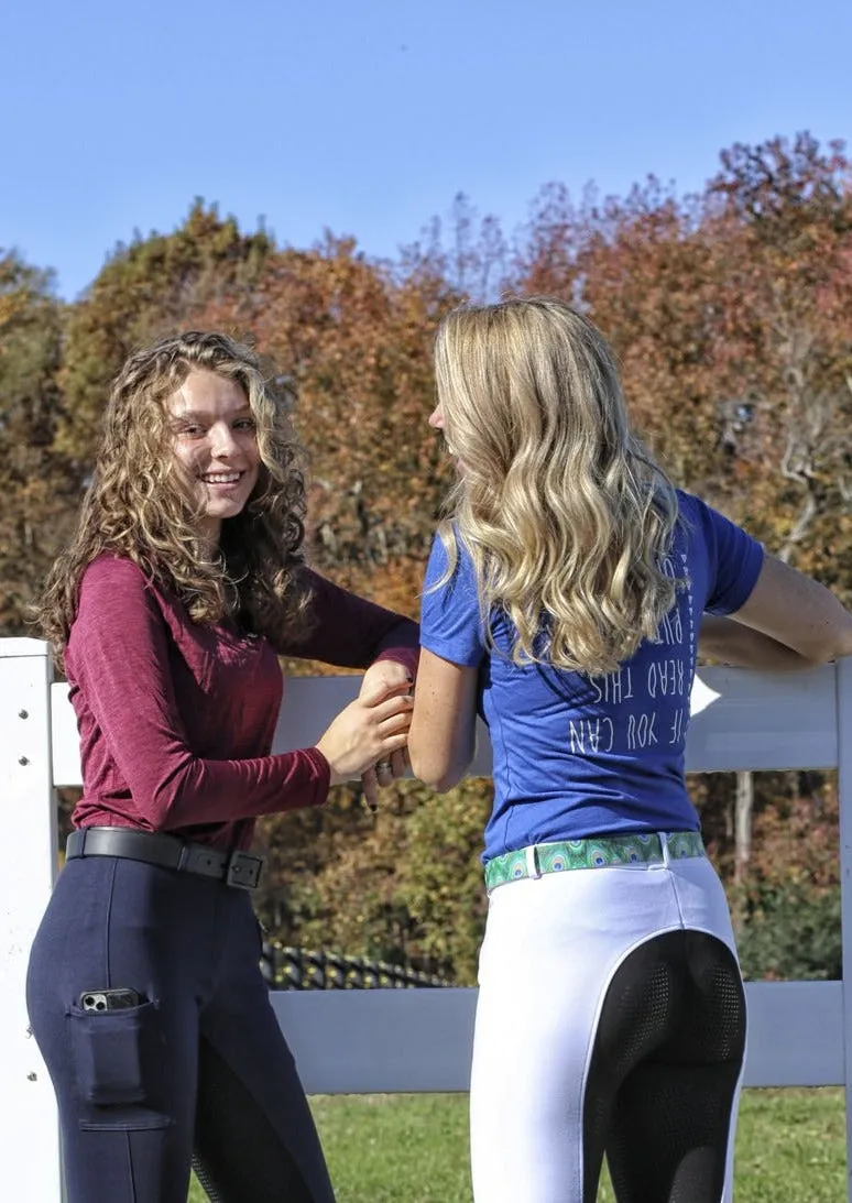 Signature Mid-Waist Breech | White   Black | Side Pocket