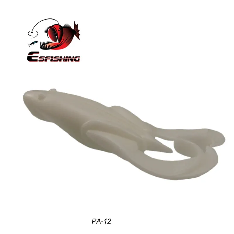 Soft Silicone Baits Frog 3" Noisy Flapper Attractant Shrimp Smell Artificial