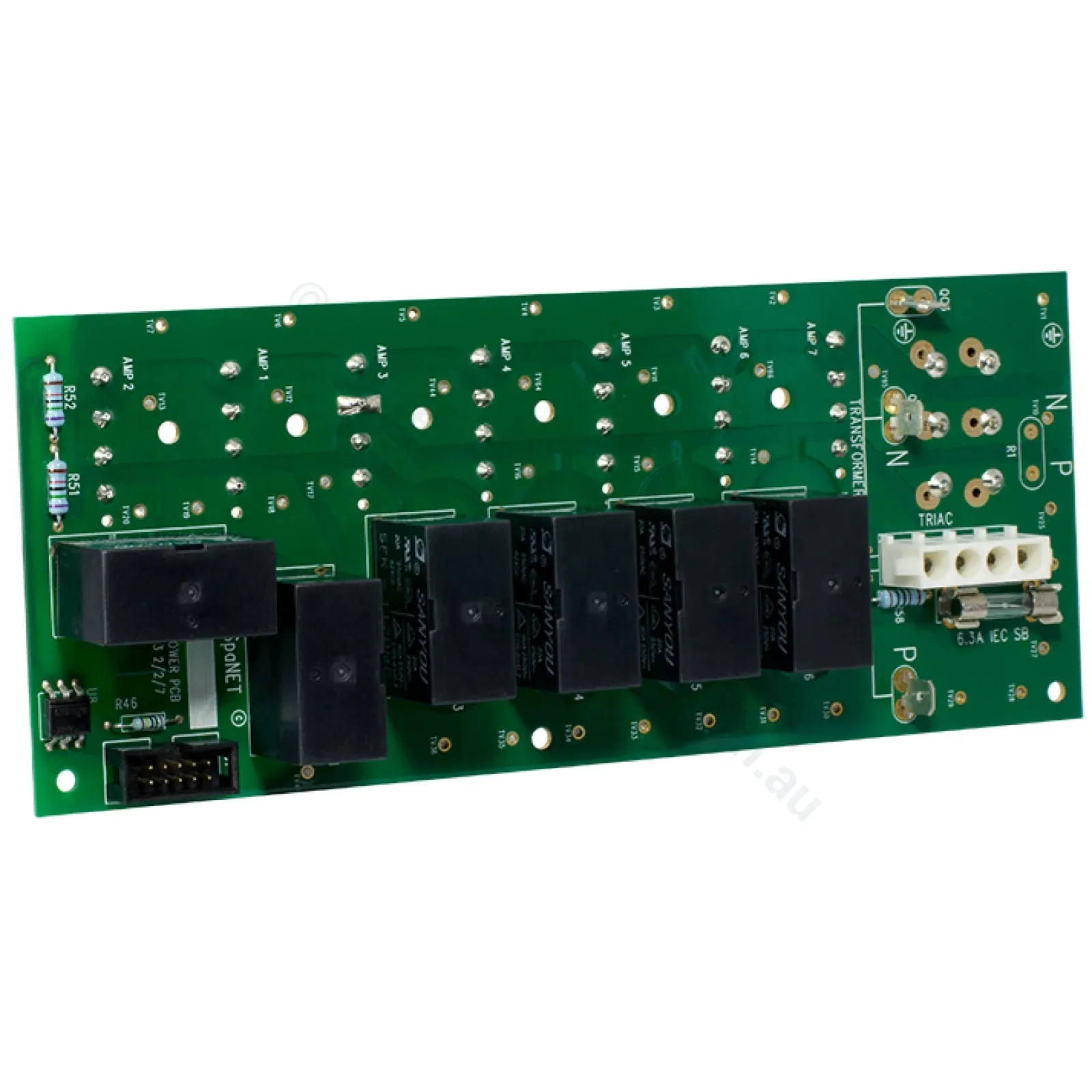 SpaNet XS-3000 "Power" Relay Circuit Board - PCB - Obsolete - NLA