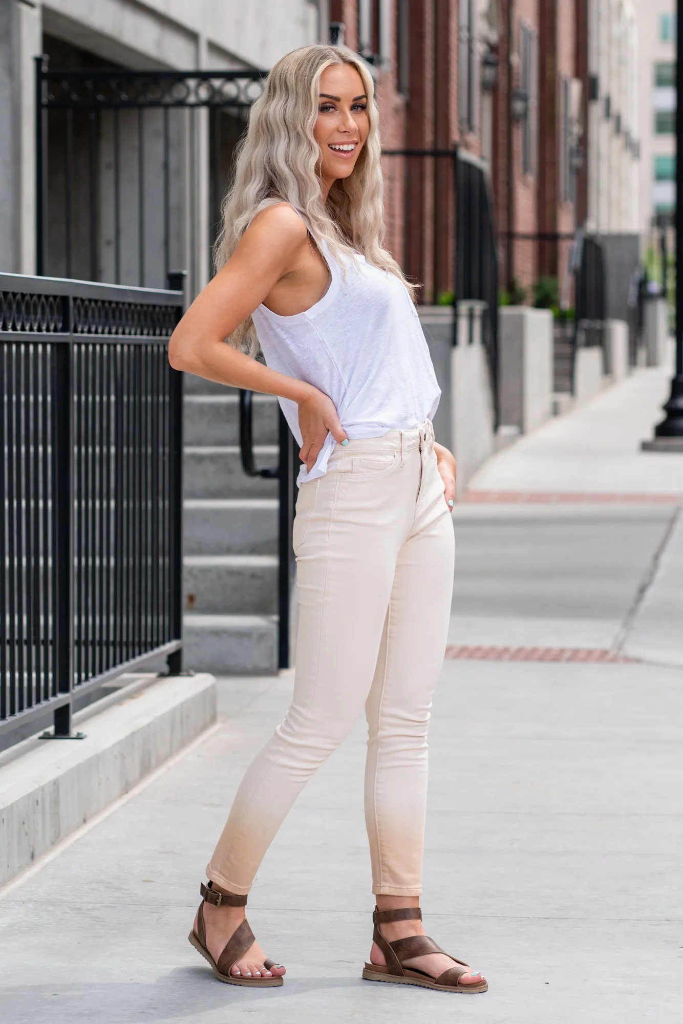 Thinkable High Rise Ombre Skinny