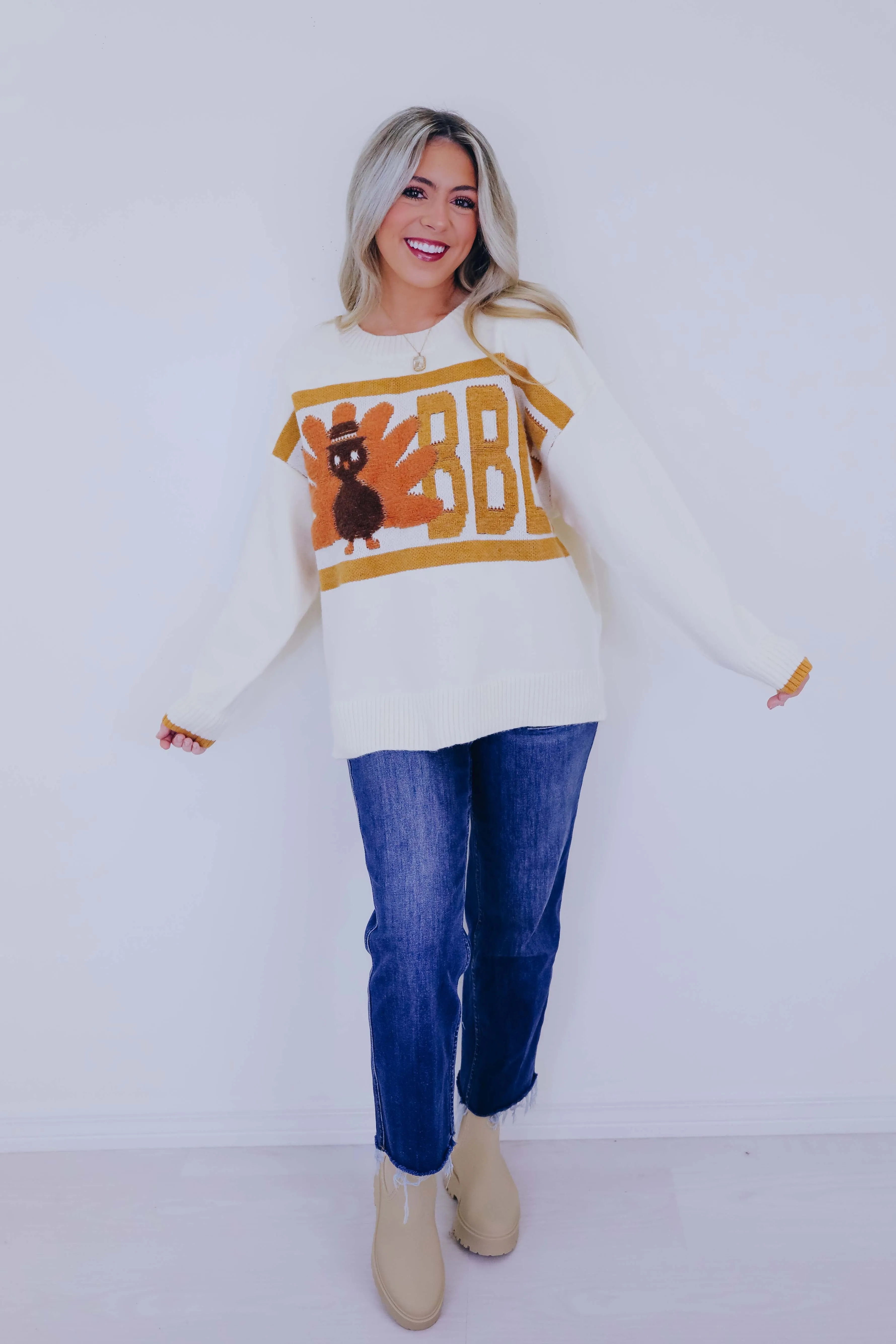 Turkey Gobble Thanksgiving Sweater