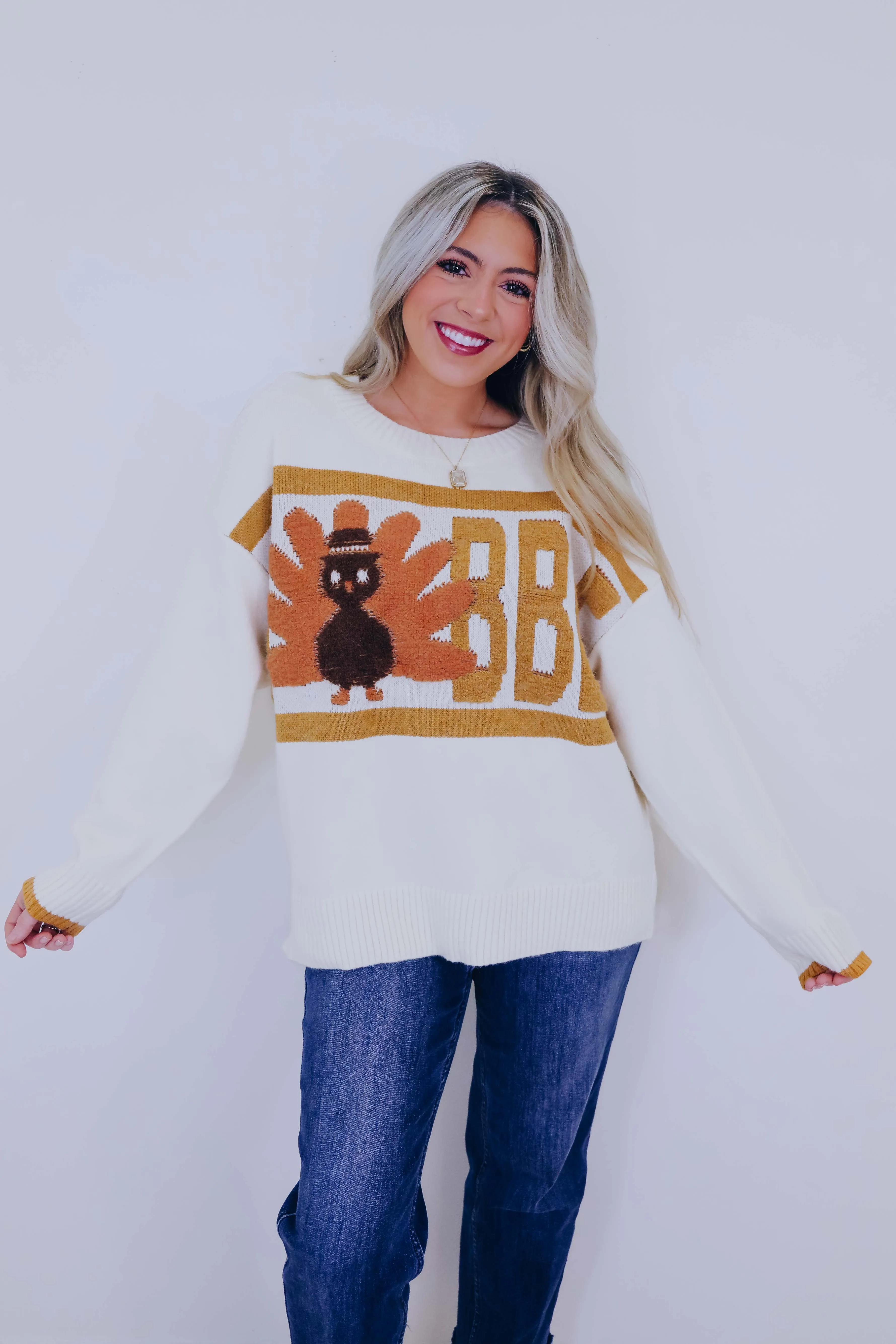 Turkey Gobble Thanksgiving Sweater