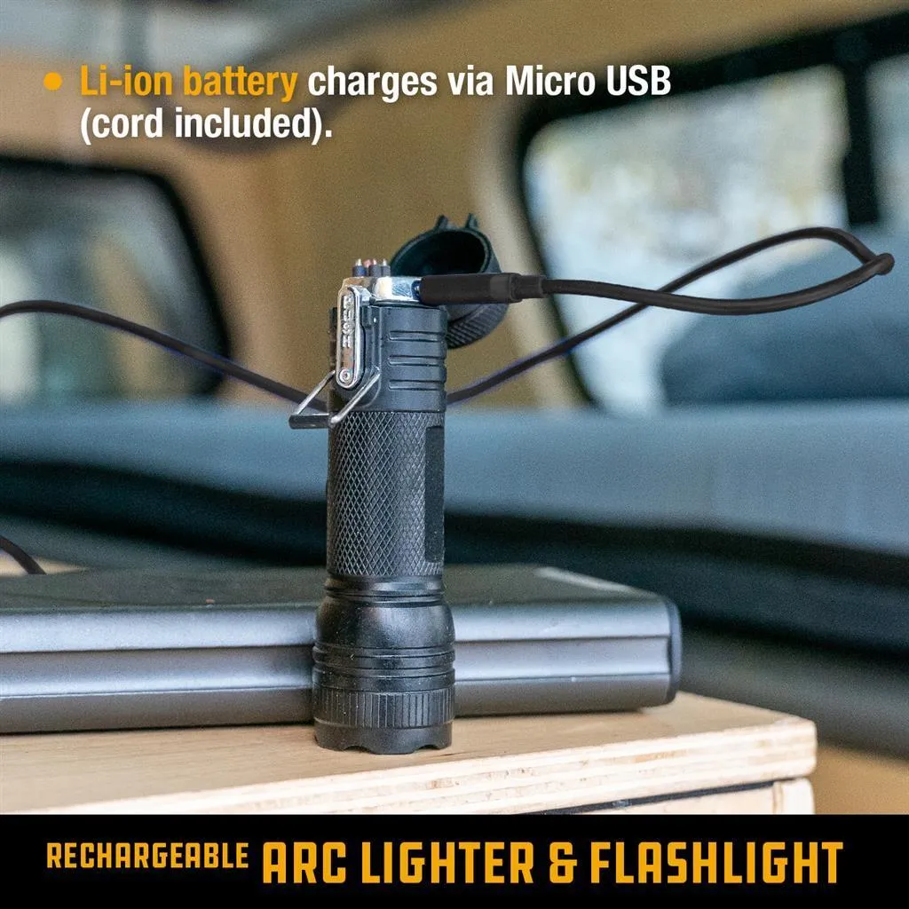 UCO Corporation - Rechargeable Arc Lighter & LED Flashlight - Q8OVL