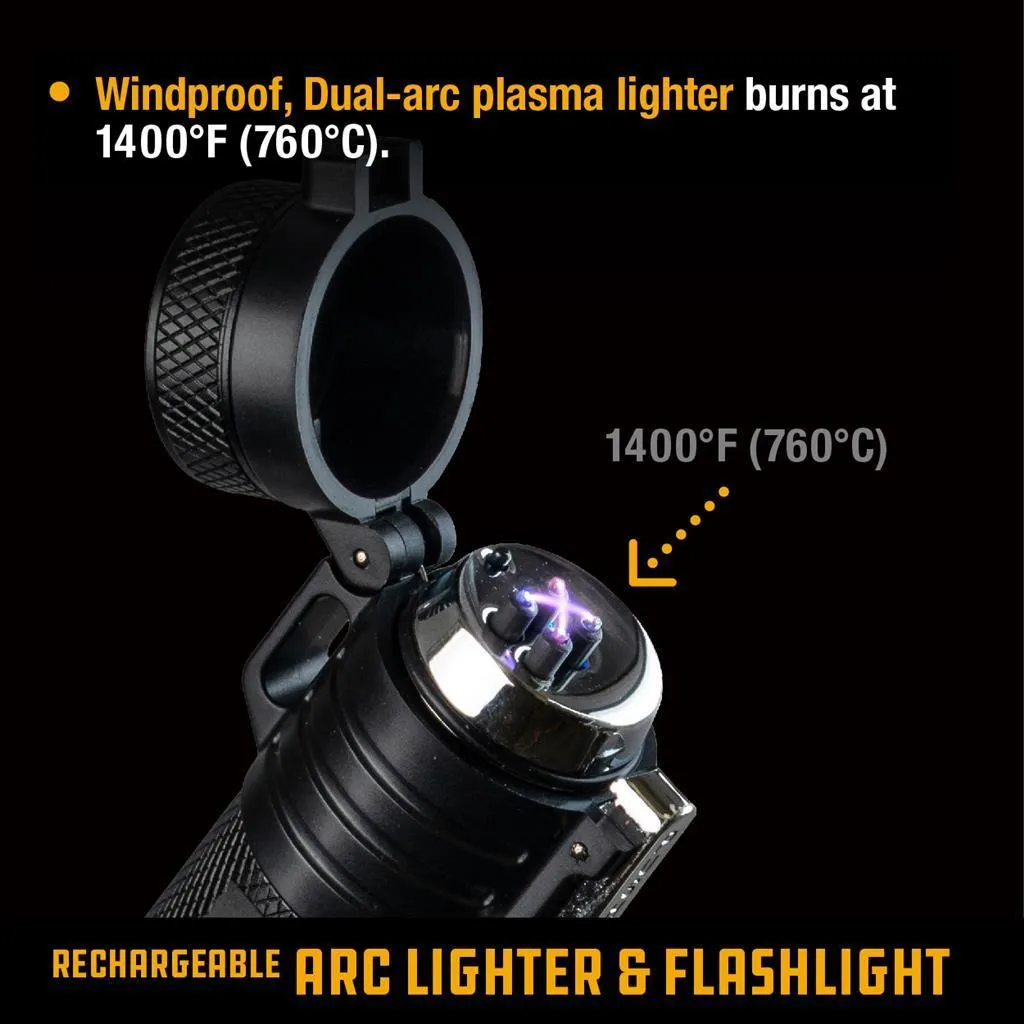 UCO Corporation - Rechargeable Arc Lighter & LED Flashlight - Q8OVL