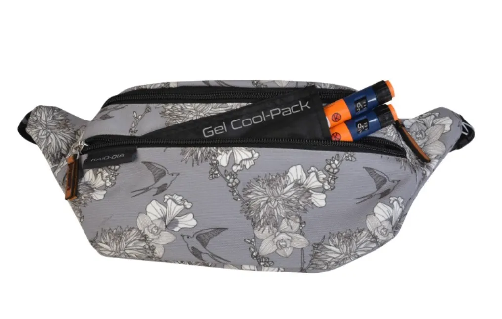 uWear Dia-GO! EASY Fanny Pack / Bum Bag for Diabetes Supplies