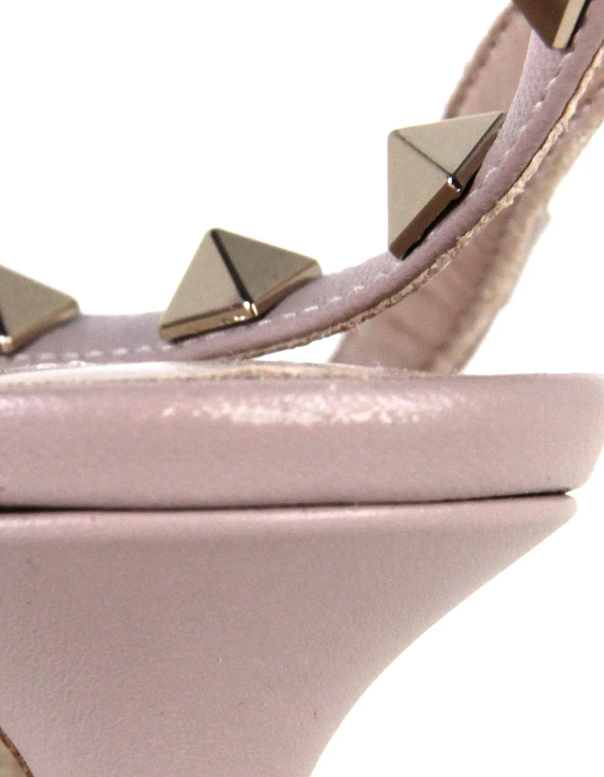 Valentino Nude Rockstud Slingback Pumps sz 39.5