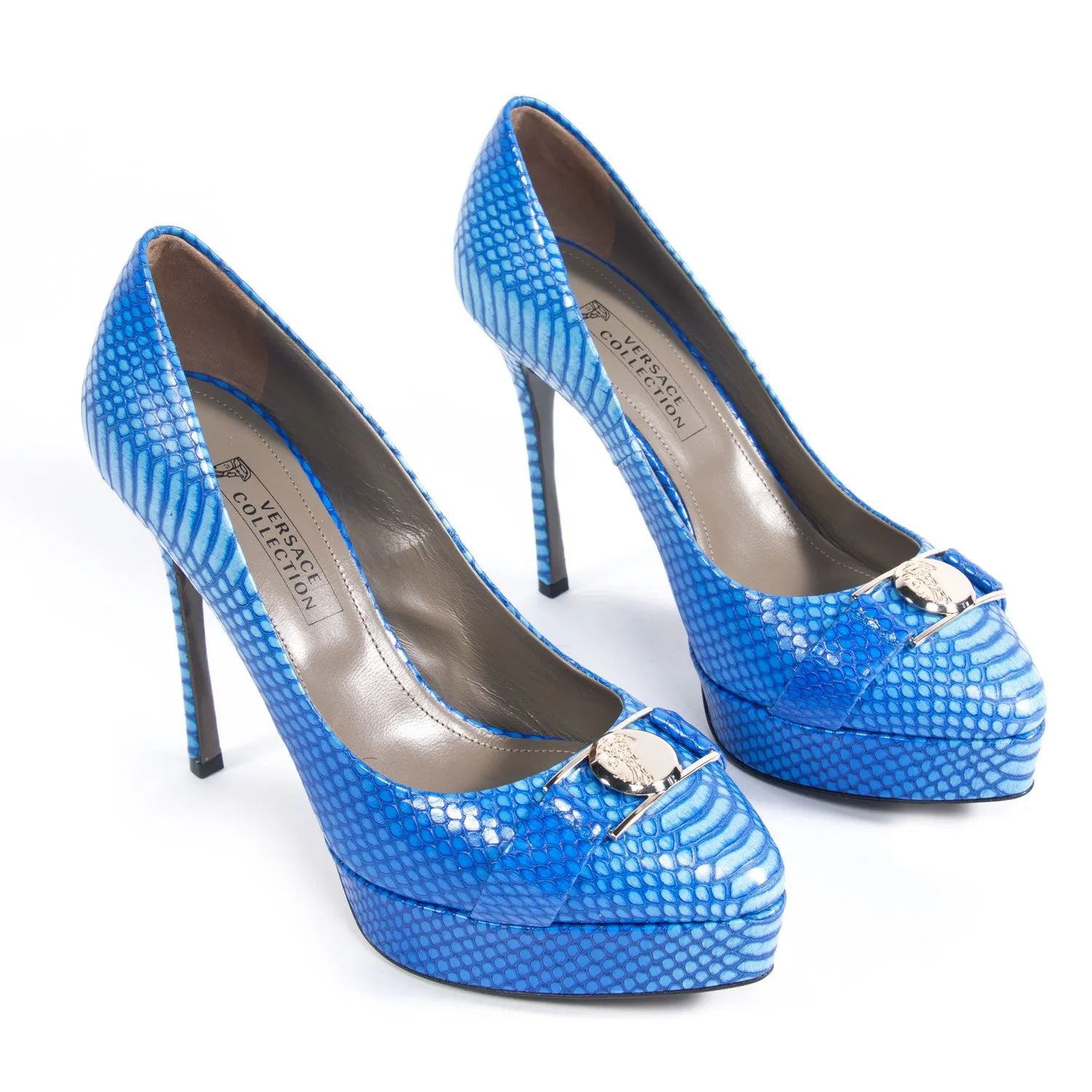Versace Python Decollete Platform