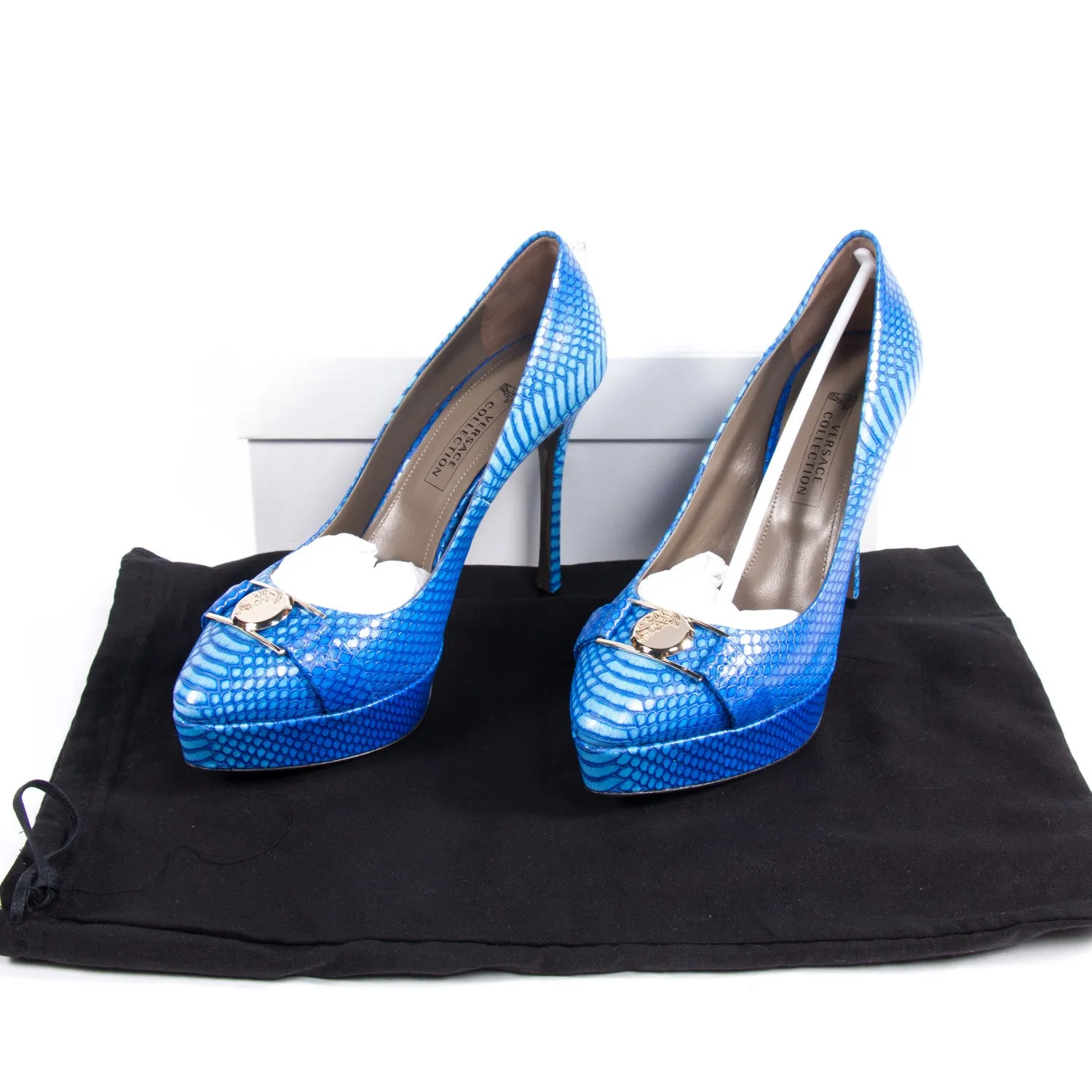 Versace Python Decollete Platform