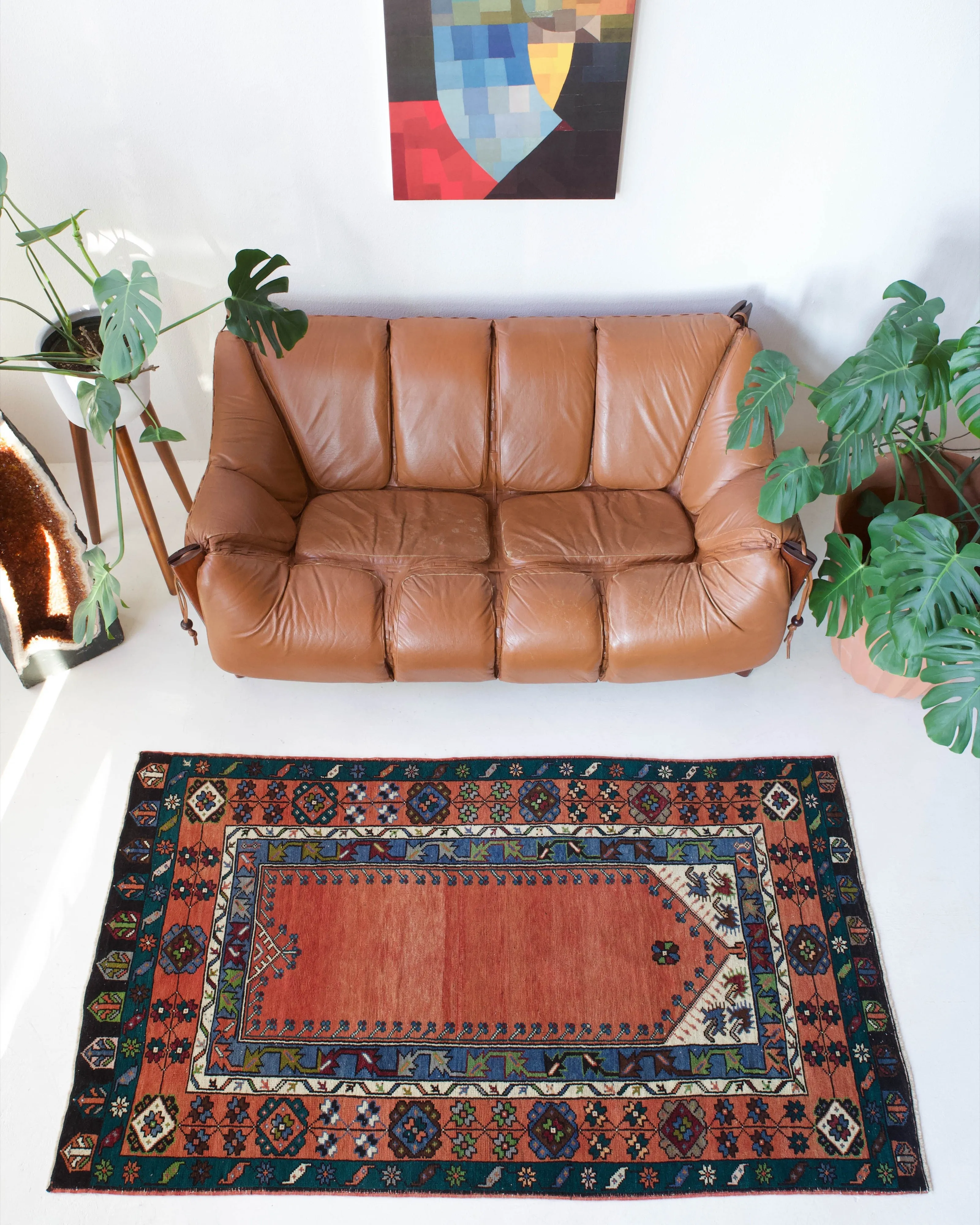 Vintage central Anatolian Rug 3'8"x6'8"
