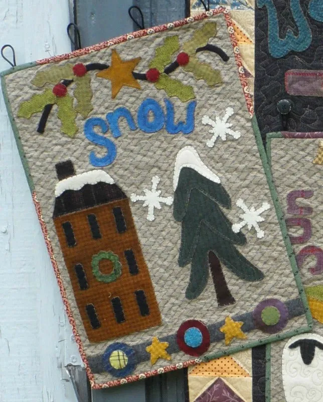 Warm & Wooly - Wool Applique Quilt Pattern