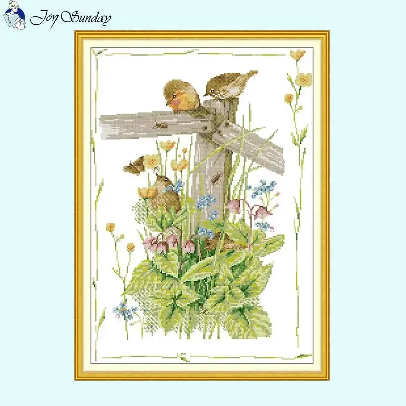 Warm Garden Corner DIY Animal Cross Stitch Kit