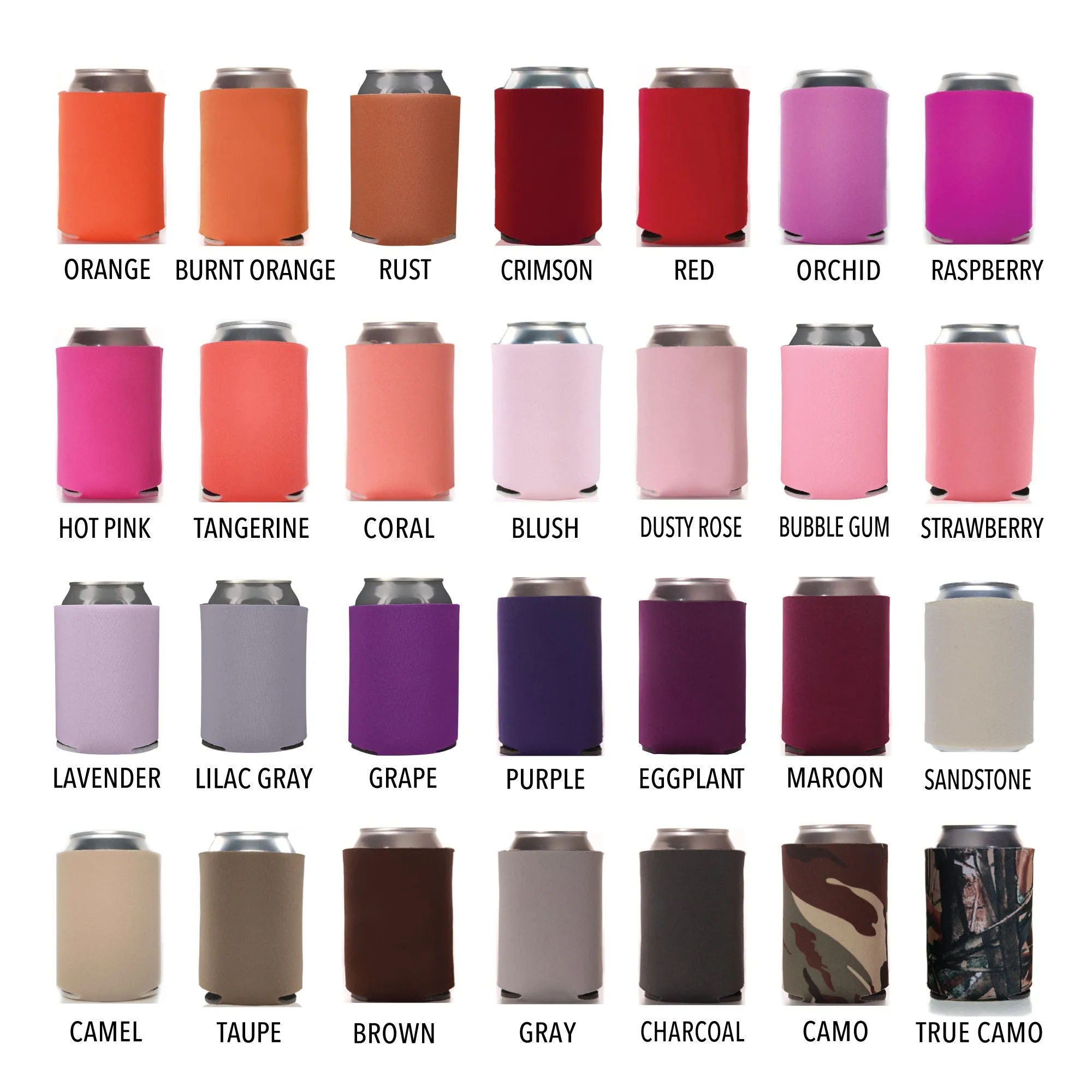 Wedding Can Cooler #6FR - Full Color