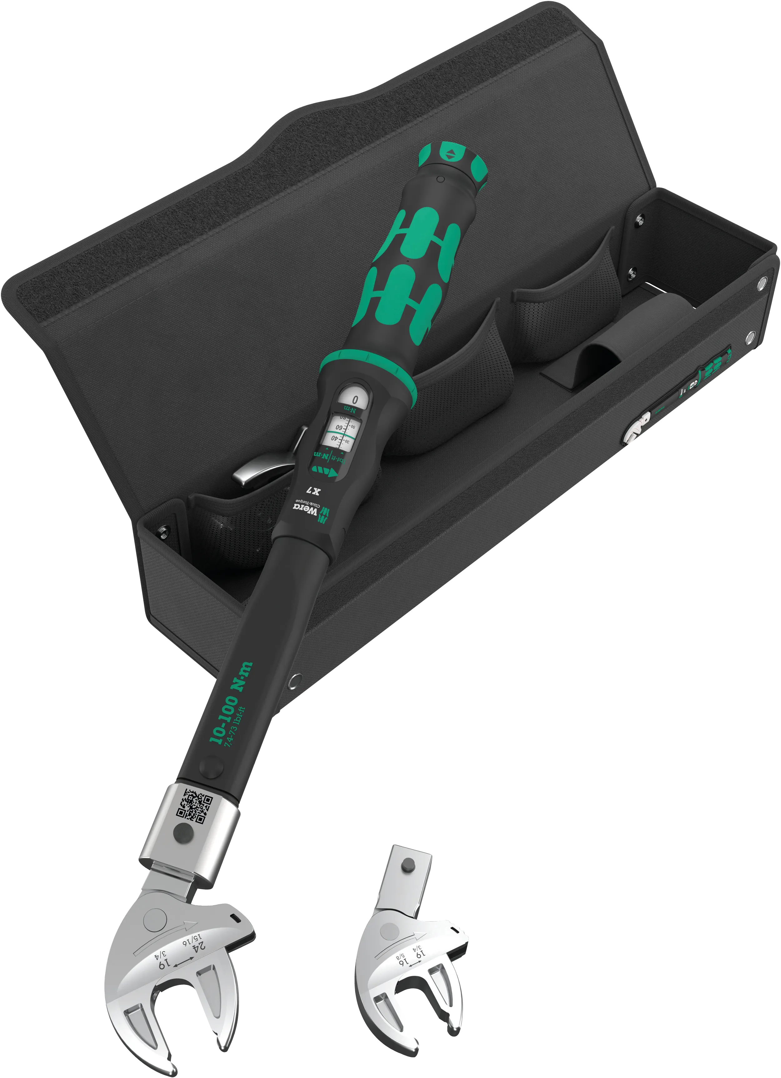 Wera 9530 Heat Pump Set, Click Torque X 7, 10 - 100Nm, 5pc, 05136076001