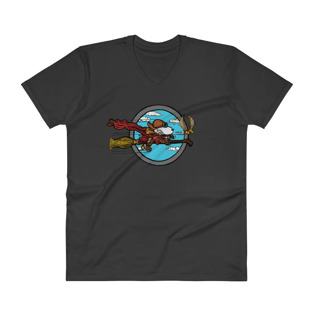 Wizard Flying Ace V-Neck T-Shirt