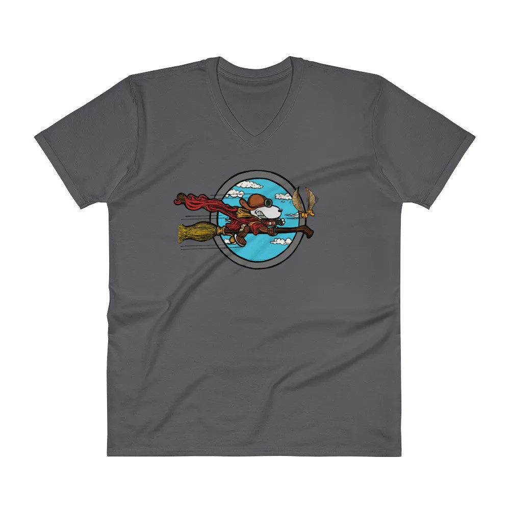Wizard Flying Ace V-Neck T-Shirt