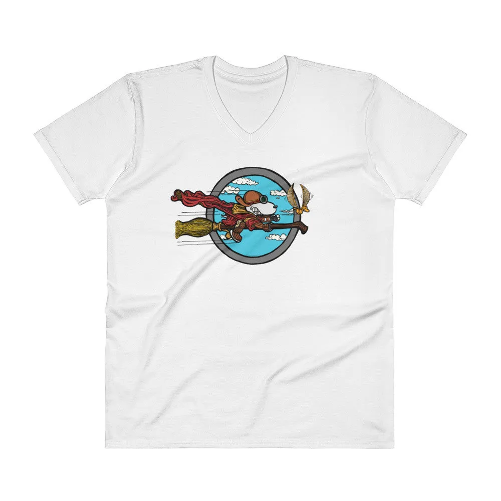 Wizard Flying Ace V-Neck T-Shirt