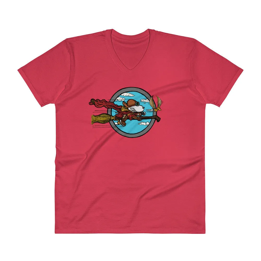Wizard Flying Ace V-Neck T-Shirt