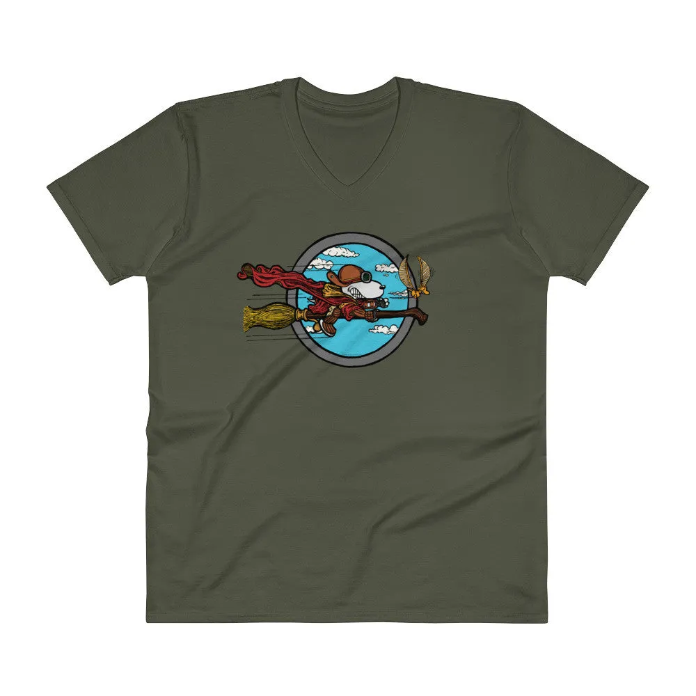 Wizard Flying Ace V-Neck T-Shirt
