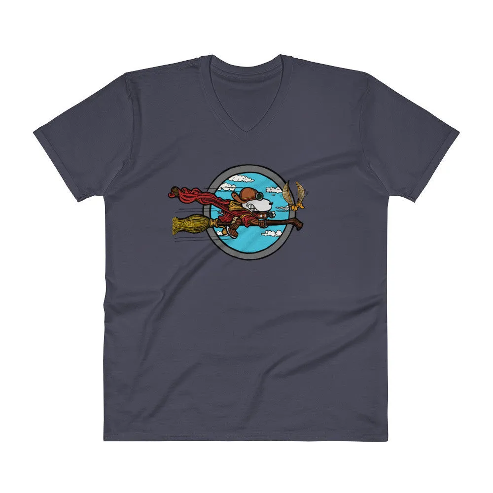 Wizard Flying Ace V-Neck T-Shirt