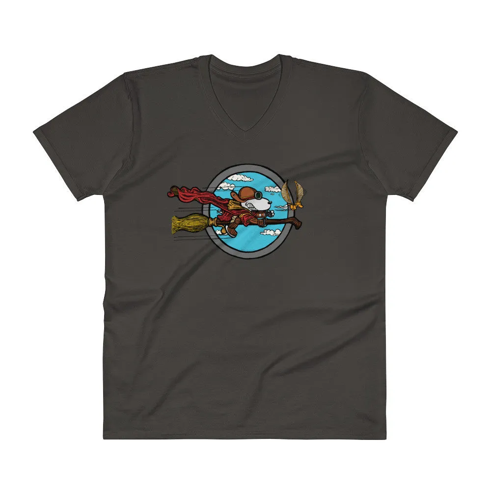 Wizard Flying Ace V-Neck T-Shirt