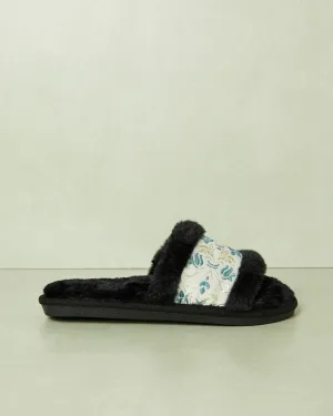 Women Black Embellished Slipper