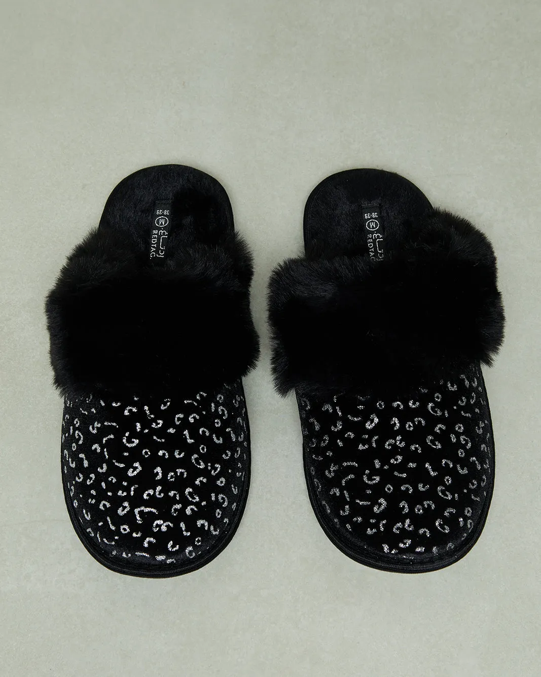 Women Black Embellished Slipper