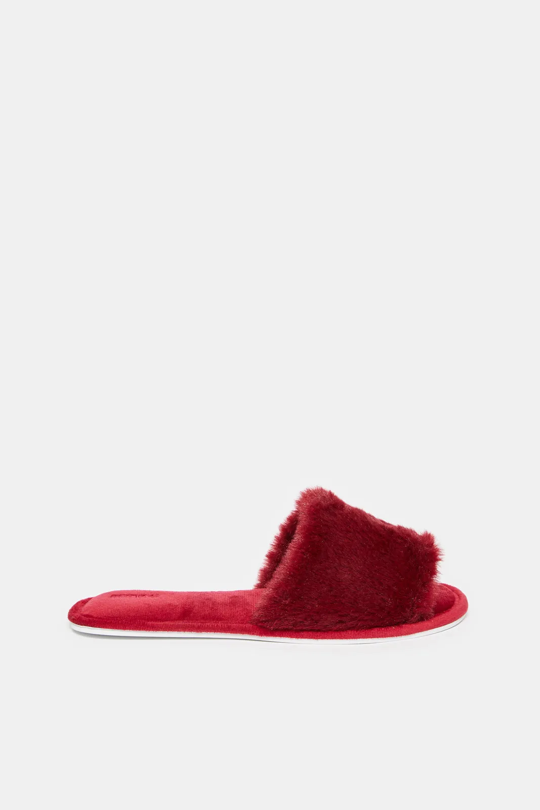 Women Burgundy Classic Slipper
