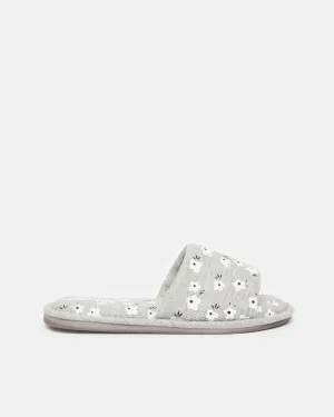 Women Grey Printed Slipper