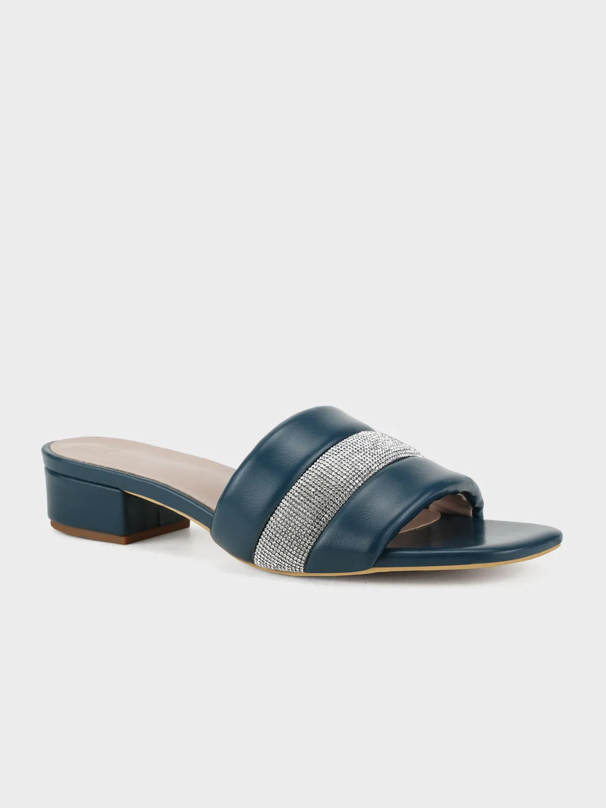 Womens "AGLET" Decorated Open Toe Slippers