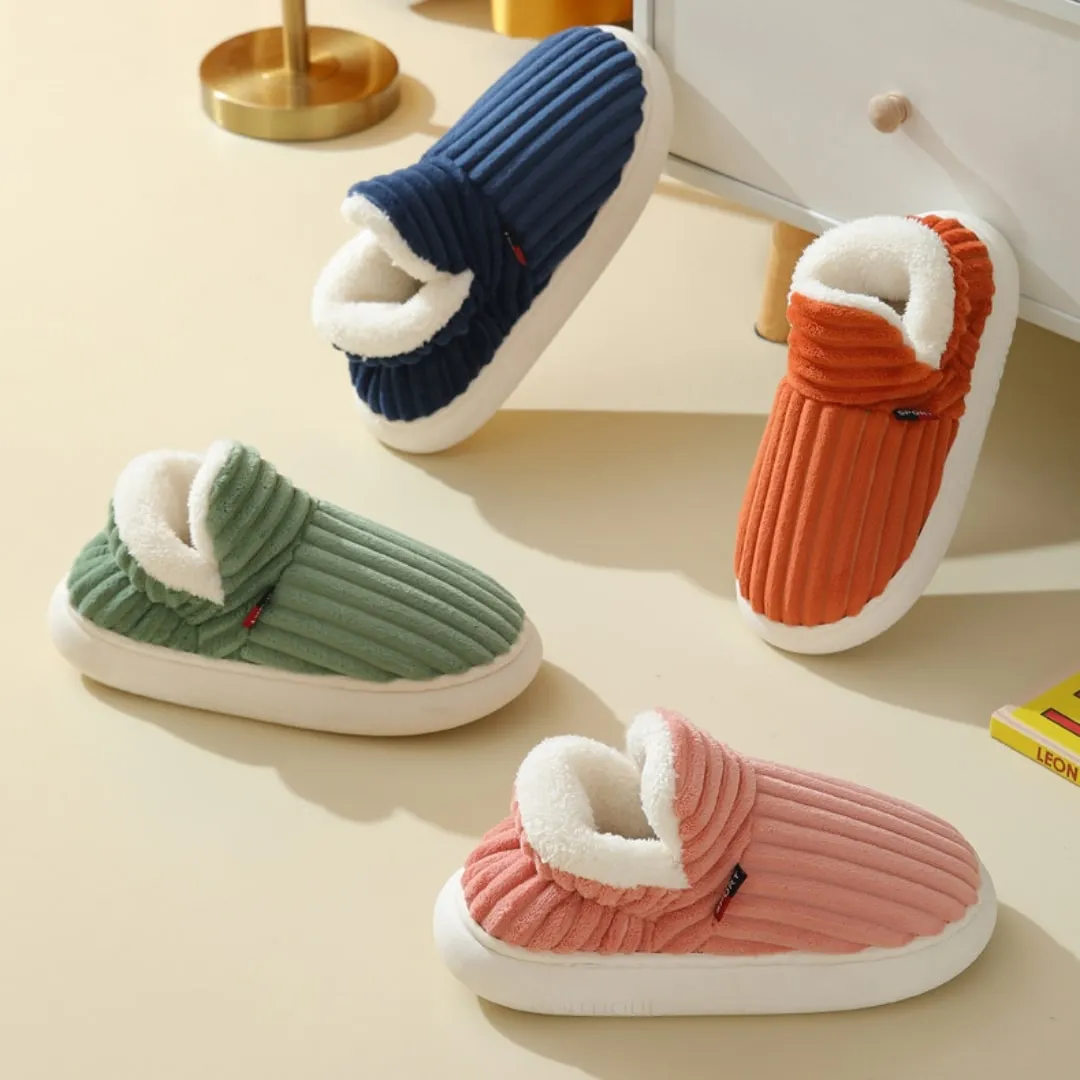 Women's Warm Chunky Ribbed Slippers | Ideal for All Seasons