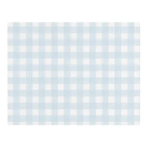 Woven Placemat - Gingham Blue