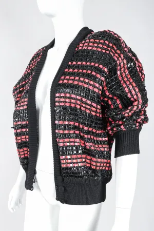 Woven Raffia Snakeskin Jacket