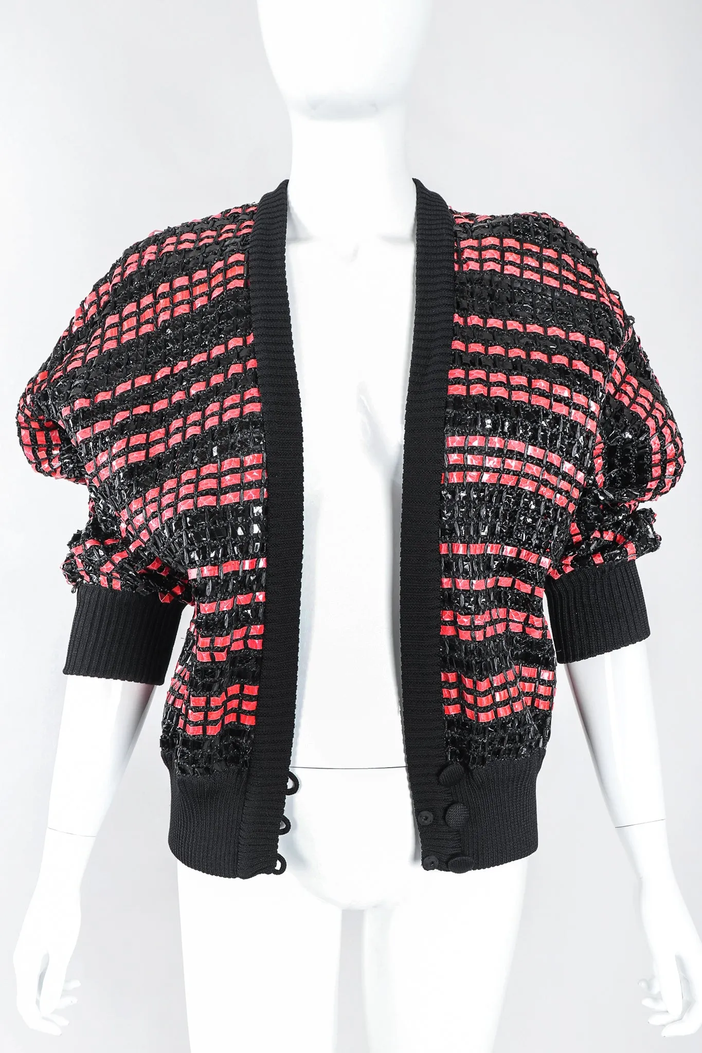 Woven Raffia Snakeskin Jacket
