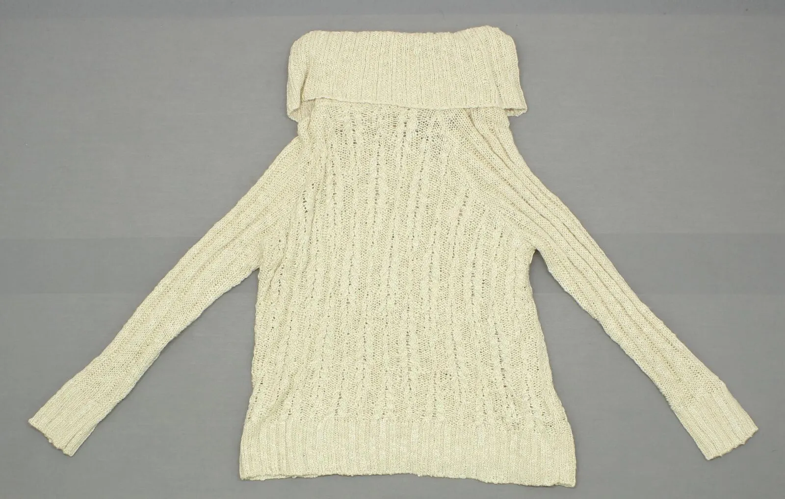 Xhilaration Women's Cowlneck Long Sleeve Lace Up Back Pullover Sweater