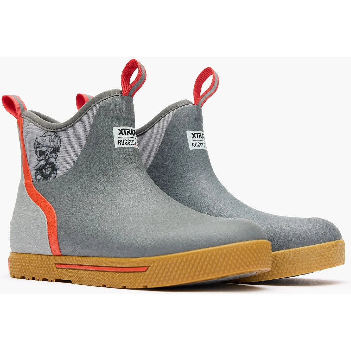 Xtratuf Men's Wheelhouse 6" Soft Toe Waterproof Ankle Deck Work Boot -Grey- XMW102