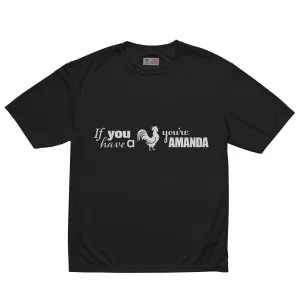 You're a Man, Duh Unisex performance crew neck t-shirt
